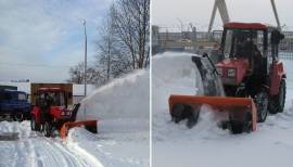 Снегоуборочный трактор 320.4М + снегоочиститель СТ-1500 - малое изображение 2